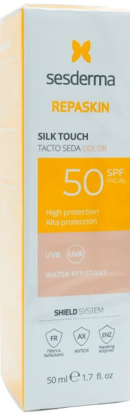 Солнцезащитный крем с тоном / Repaskin Silk Touch Color SPF 50+ / Sesderma