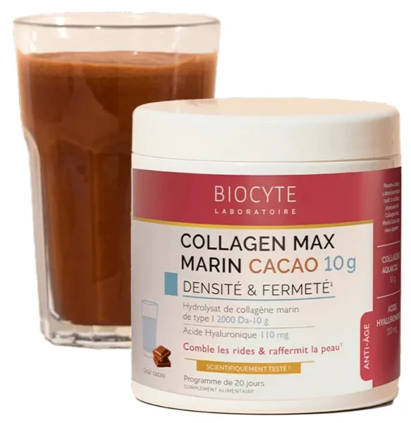 Морской коллаген 10 г с гиалуроновой кислотой / COLLAGEN MAX MARINE СACAO / Biocyte купить