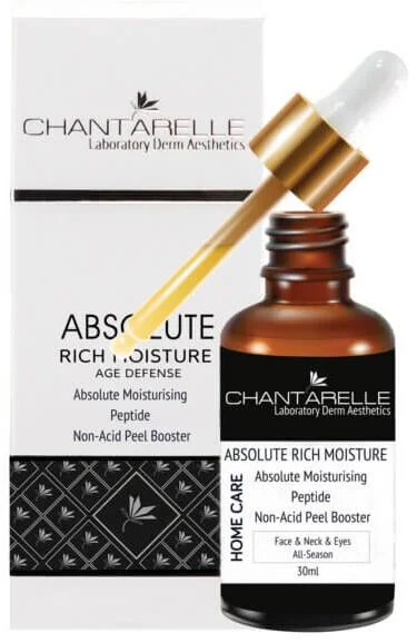 Активная сыворотка-пилинг с пептидами для кожи лица и под глазами / Absolute Moisturising Peptide Non-Acid Peel Booster / Chantarelle