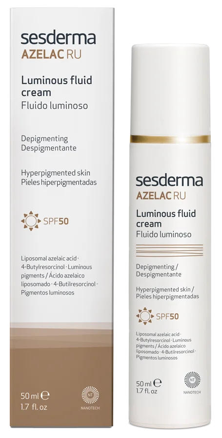 Флюїд для сяйва шкіри /  AZELAC RU SPF 50 Luminous Fluid / Sesderma