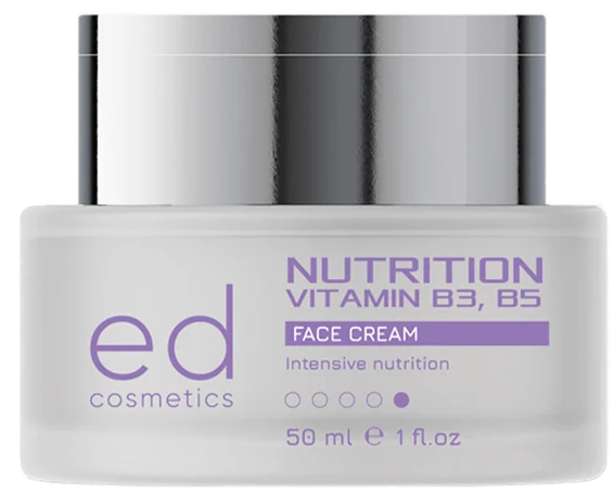 Крем для обличчя з вітамінами B3, B6 / NUTRITION VITAMIN B3, B5 FACE CREAM / ED Cosmetics