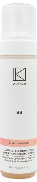 Очищающая пенка для умывання с лавандой В3 / B3 Lavender Cleansing Foam / Dr.Kadir купить