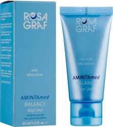 Легкий дневной крем с микросеребром «Баланс» / AMINTAmed BALANCE day with Microsilver / Rosa Graf