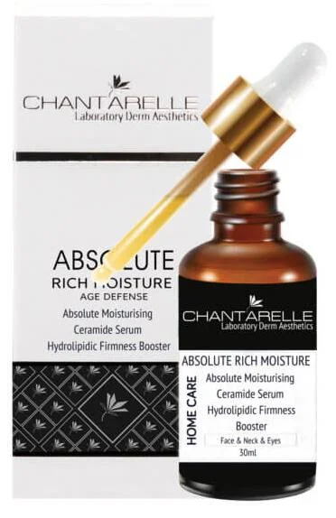Сыворотка с керамидами для кожи лица, шеи, декольте и под глазами / Absolute Moisturising Ceramide Serum Hydrolipidic Booster / Chantarelle