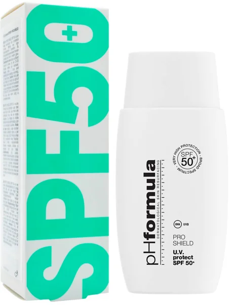 Солнцезащитный крем с SPF50+ UVA/UVB / U.V. protect SPF 50+ PRO SHIELD / pHformula купить