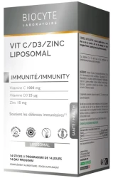 Підтримує імунітет, покращує стан шкіри / VITAMINE C-D3-ZINK LIPOSOMAL / Biocyte купить