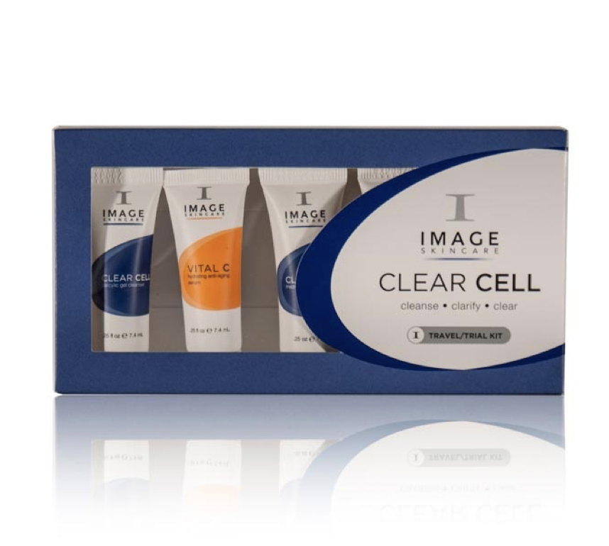 Дорожные наборы image Skincare. Clear Cell image набор. Дорожный набор Mad acne. The MAXTM Trial Kit - набор мини-препаратов. Clear cell