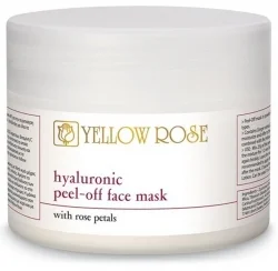 Альгинатная маска с гиалуроновой кислотой и лепестками роз / HYALURONIC PEEL-OFF FACE MASK WITH ROSE PETALS / Yellow Rose