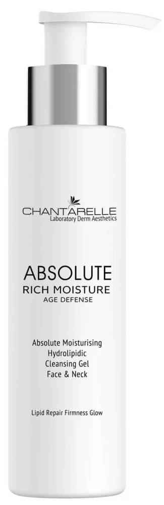 Гідроліпідний гель, що очищає / Absolute Moisturising Hydrolipidic Cleansing Gel Face & Neck / Chantarelle