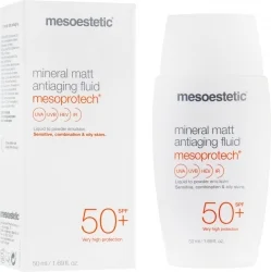 Миниральная матирующая антивозростная сыворотка / Mineral matt antiaging fluid SPF50 Mesoestetic