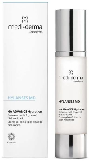 Зволожуючий крем-гель для обличчя / Hylanses MD Facial Gel Cream / Mediderma