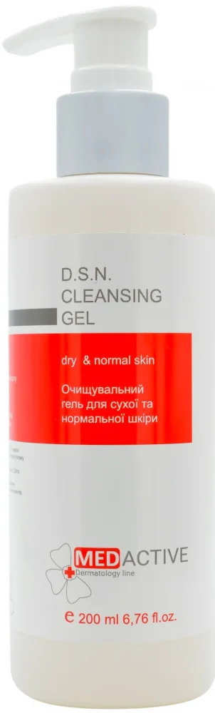 Очищаючий гель для сухої та нормальної шкіри / D.S.N. CLEANSING GEL dry & normal skin ph – 3.0 / Medactive купить