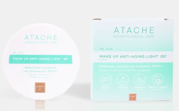 Антивіковий тонуючий кушон SPF50 / MAKE UP ANTIAGING SPF50+ / Atache