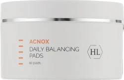 Диски для обличчя змочені лосьйоном / Acnox Daily Balancing Pads / Holy Land