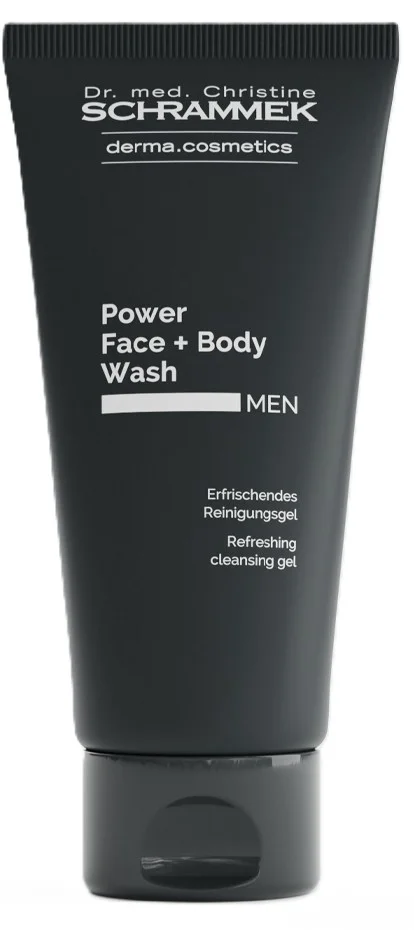 Освіжаючий гель для душу 2 в 1 для чоловіків / Power Face + Body Wash / Dr. Schrammek