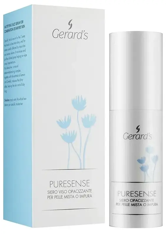 Матируюча сироватка для обличчя / PURESENSE MATTIFYING FACE SERUM / Gerard's