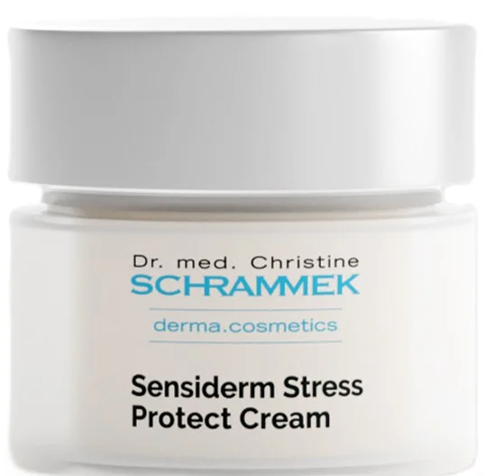 Насичений денний та нічний крем для подразненої та сухої шкіри / Sensiderm Stress Protect Cream / Dr. Schrammek