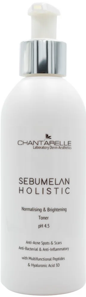 Освітлюючий та нормалізуючий тонік pH 4.5/ Sebumelan Holistic Toner pH 4.5 / Chantarelle