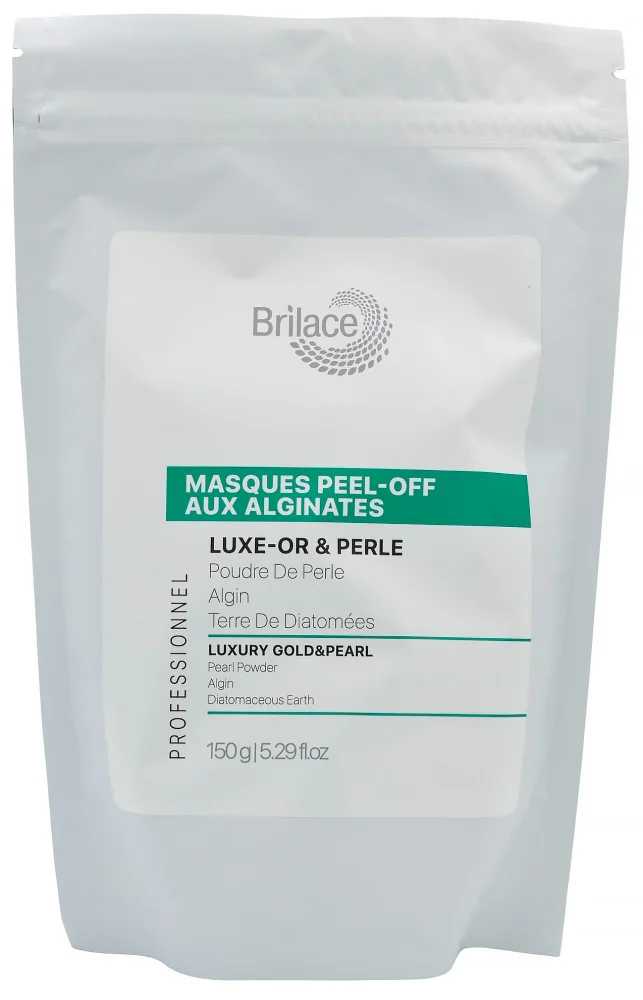 Альгінатна маска з золотом / Luxury Gold and Pearl algin peel-off mask / Brilace