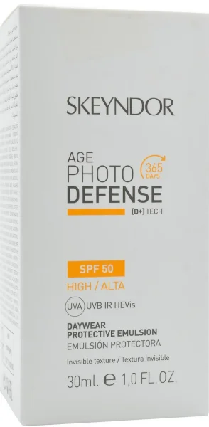 Дневная защитная эмульсия SPF 50 / Daywear protective emulsion SPF 50 Age Photo Defense / Skeyndor