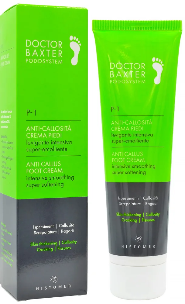 Крем для стоп: Інтенсивне пом'якшення при гіперкератозі / Anti callus foot cream P-1 Doctor Baxter Podosystem / Histomer