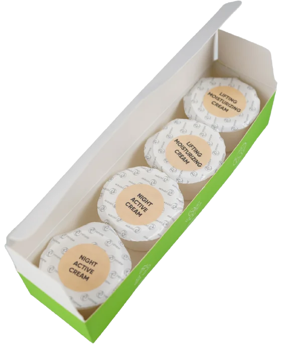 Набір REFILL: Нічний активний крем + Зволожуючий крем-ліфтинг / REFILL: Night Active Cream + Lifting Moisturizing Cream / Renew