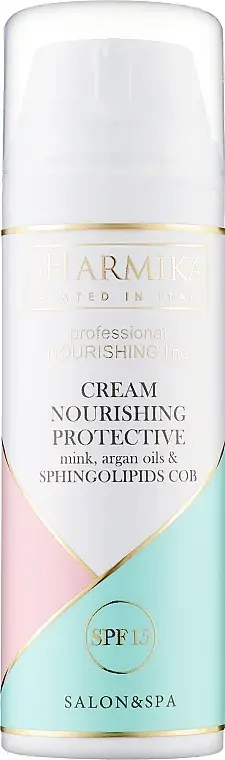 Захисний крем з норковим та аргановим маслом / CREAM NOURISHING PROTECTIVE mink and argan oil Day Cream SPF15 / pHarmika