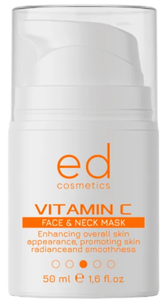 Маска для лица и шеи с витамином С / VITAMIN C FACE & NECK MASK / ED Cosmetics