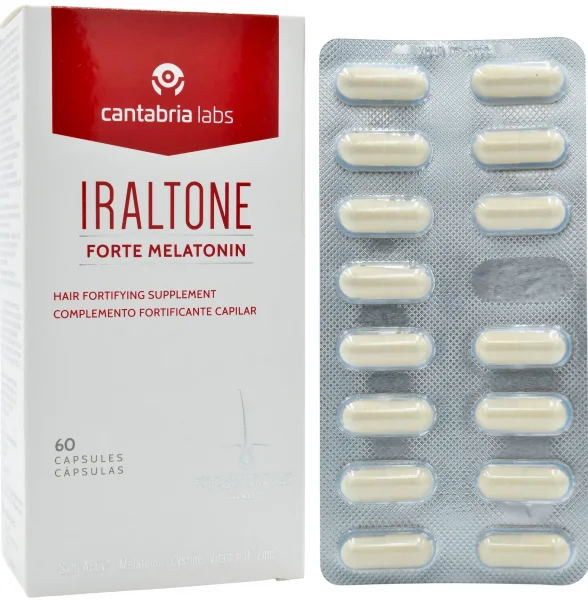 Капсулы против выпадения волос / IRALTONE FORTE MELATONIN / Cantabria labs