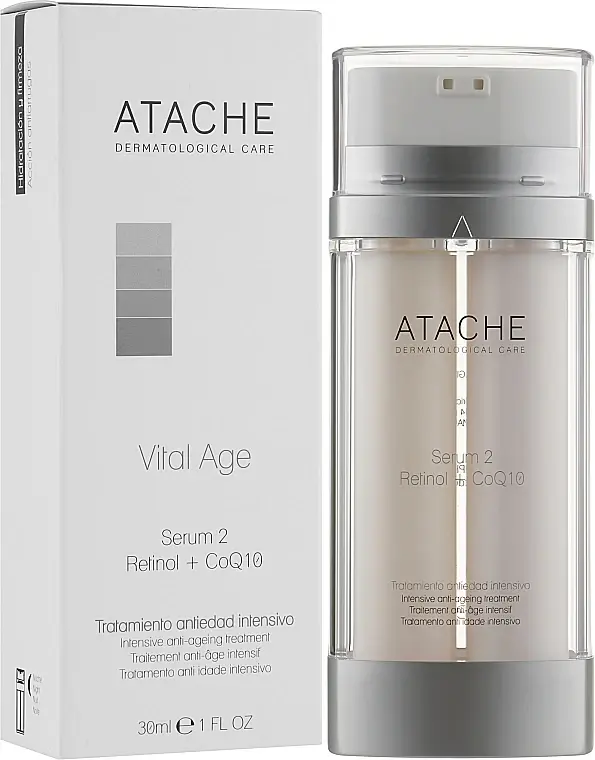 Інтенсивне лікування всіх ознак старіння / Retinol Vital Age  SERUM 2 intensive ANTI-AGING / Atache