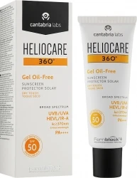 Сонцезахисний гель на водній основі SPF50 Heliocare 360º / HELIOCARE 360º GEL OIL-FREE SPF50 / Cantabria Labs