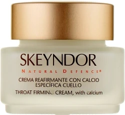 Зміцнюючий крем з кальцієм для шиї та декольте / Natural defence throat firming cream with calcium / Skeyndor