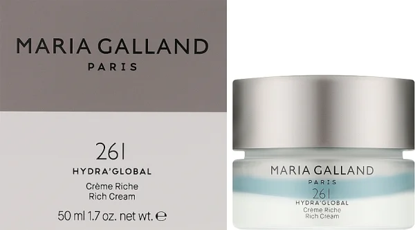 Зволожуючий живильний крем для сухої шкіри / 261 Hydra’Global Rich Cream / Maria Galland Paris