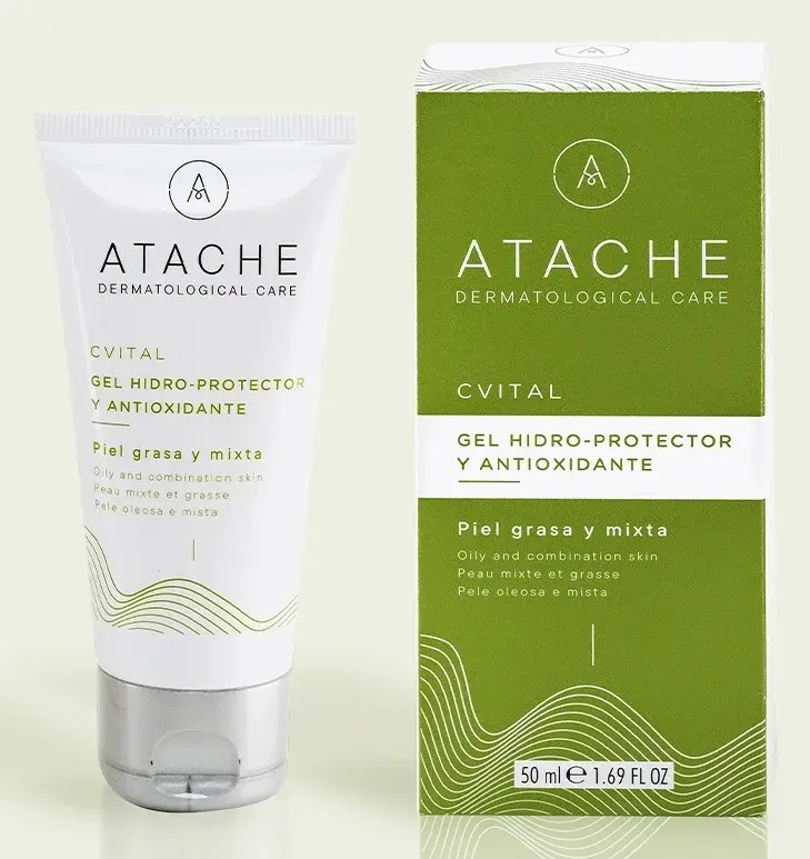 Крем-Гель гідрозахисна Антиоксидантний 24г. / C Vital Cream - Gel Oily & Combination Skin / Atache