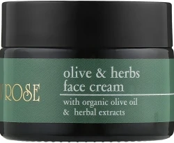 Зволожуючий і живильний крем з органічним маслом листя оливи / Olive & Herbs Cream / Yellow Rose