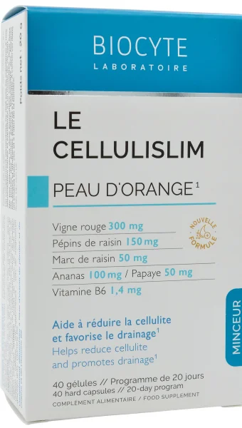 Поддержка при терапии целлюлита / LE CELLULISLIM, 40 gelules / Biocyte купить