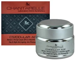 Омолаживающий крем под глаза с осветляющим эффектом  / Revive C 5% Eye Cream SPF15 UVA/UVB-Capsule Day / Chantarelle