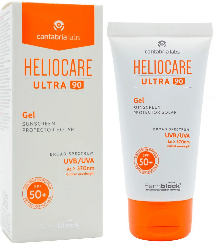 Сонцезахисний гель SPF90+ для комбінованої та жирної шкіри Heliocare / HELIOCARE ULTRA GEL SPF90+ / Cantabria Labs