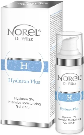 Інтенсивно зволожуюча гелева сироватка / Intensive moisturizing gel serum with hyaluronic acid / Norel