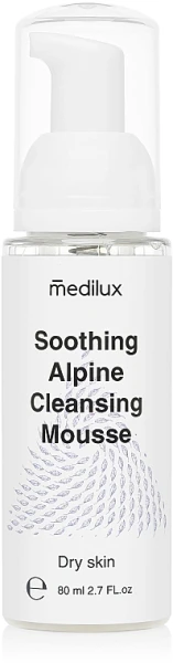 Пенка для очищения сухой кожи / Soothing Cleanser Alpine Mousse / MEDILUX