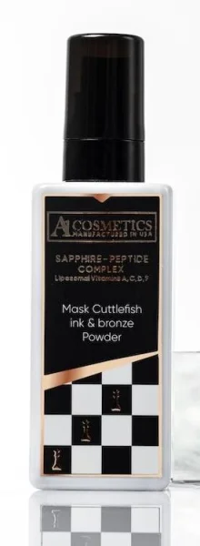 Маска с чернилами каракатицы и бронзовой пудрой / MASK CUTTLEFISH INK & BRONZE POWDER / pHarmika