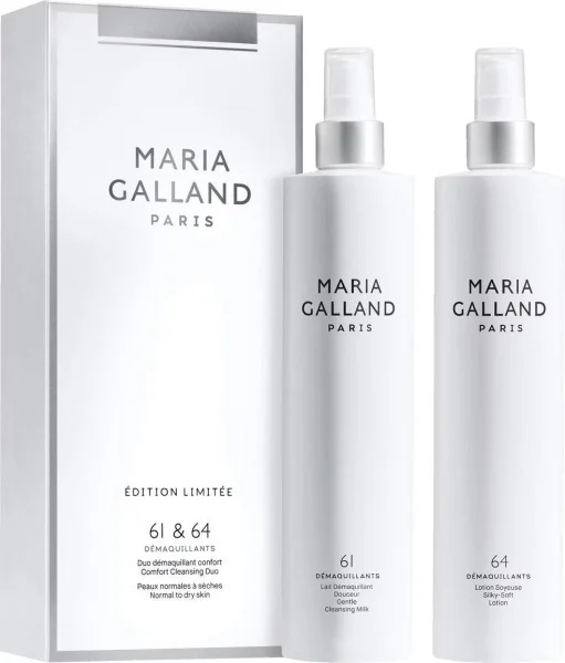 Набор для очищения и ухода за кожей / MILKY & SILKY CLEANSING DUO SKINCARE SET 61+64 / Maria Galland Paris