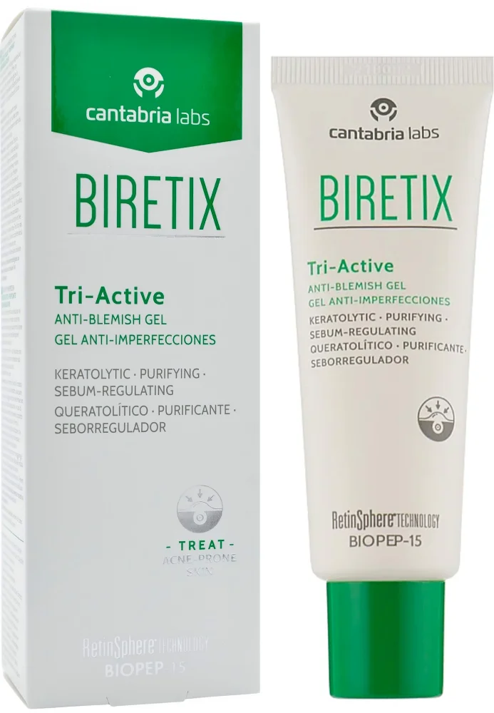 Гель три-актив для шкіри з акне Biretix / BIRETIX TRIACTIVE GEL / Cantabria Labs купить