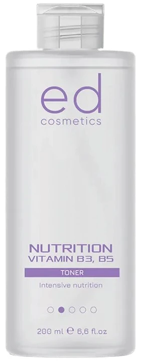 Поживний тонік з ніацинамідом та пантенолом / NUTRITION TONER VITAMIN B3, B5 / ED Cosmetics