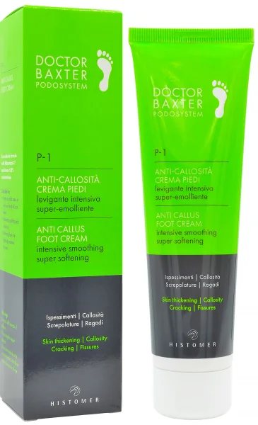 Крем для стоп: Интенсивное смягчение при гиперкератозе / Anti callus foot cream P-1 Doctor Baxter Podosystem / Histomer