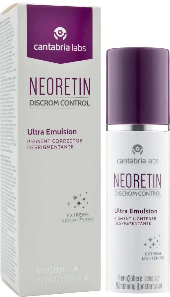 Освітлююча емульсія для всіх типів шкіри / NEORETIN Discrom Control Ultra Emulsion / Cantabria Labs