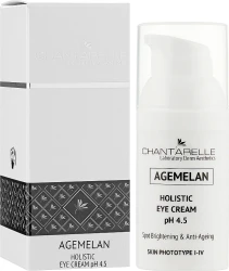 Крем для очей, що освітлює і омолоджує pH 4,5 / Agemelan Holistic Eye Cream pH 4.5 / Chantarelle