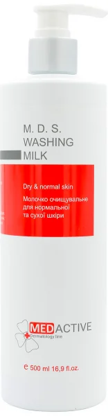 Очищающее молочко для нормальной и сухой кожи / M. D. S. WASHING MILK dry & normal skin ph – 6,8 /  Medactive