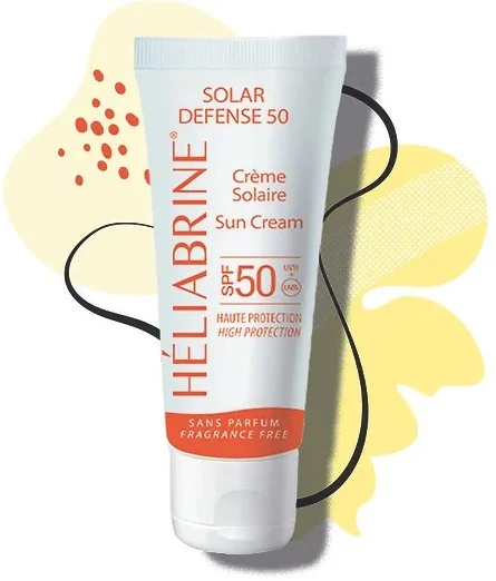 Сонцезахисний крем SPF50 / SOLAR DEFENSE SPF50 UVB / 27UVA +++ / Heliabrine купить