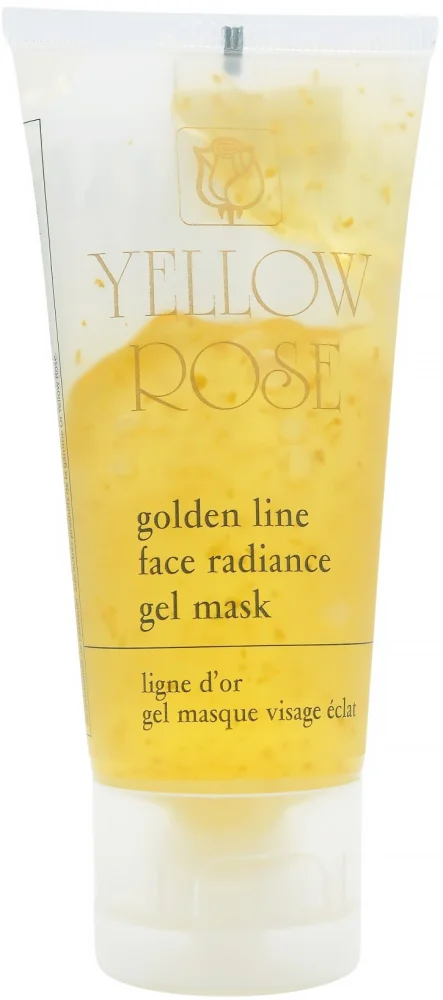 Підтягуюча гелева маска з золотом і протеїнами шовку / Golden Line Face Radiance Gel Mask / Yellow Rose
